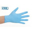 CMT Nitril wegwerphandschoenen ONGEPOEDERD blauw en wit