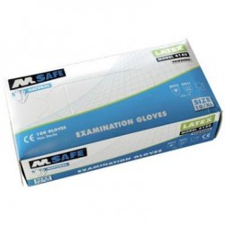 M-Safe 4140 disposable latex handschoen licht gepoederd