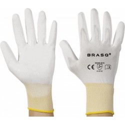 BRASQ® PU-Flex handschoen wit