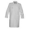 Lange witte stof/laboratorium jas met drukknoop Basic, Havep 4025