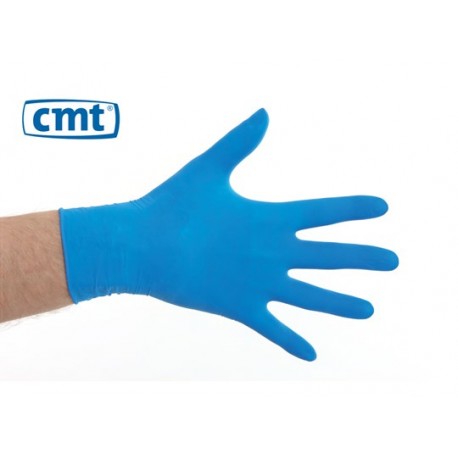 CMT handschoenen latex poedervrij blauw