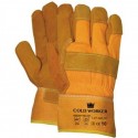 OXXA® Winter 47-040 splitlederen handschoen met gele kap